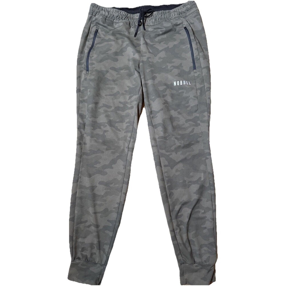 Nobull Jogger Pants Mens Size M Performance Workout Gym Green Camo Made In USA